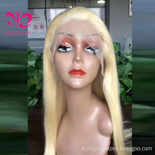 Reine 13x4 Lace Frontal 613 Straight  Wigs 613 Blonde Malaysian Lace Front Human Hair Wigs Blonde 613 Short Bob Lace Wigs